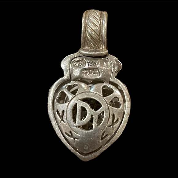 David Yurman necklace charm real diamond and silver 💎 - Picture 4 of 4